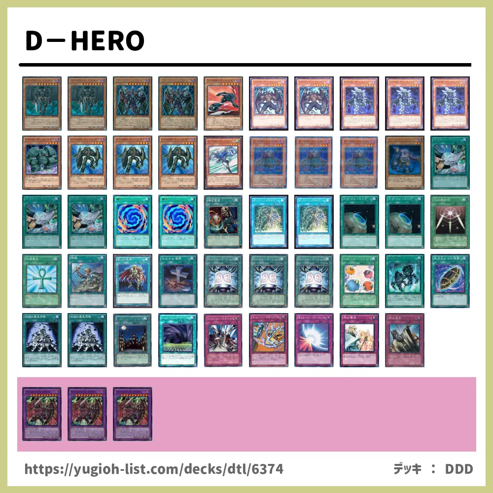 D Hero遊戯王デッキレシピd Hero ﾃﾞｨｰﾋｰﾛｰ ファン テーマ 遊戯王カードリスト 評価 オリカ