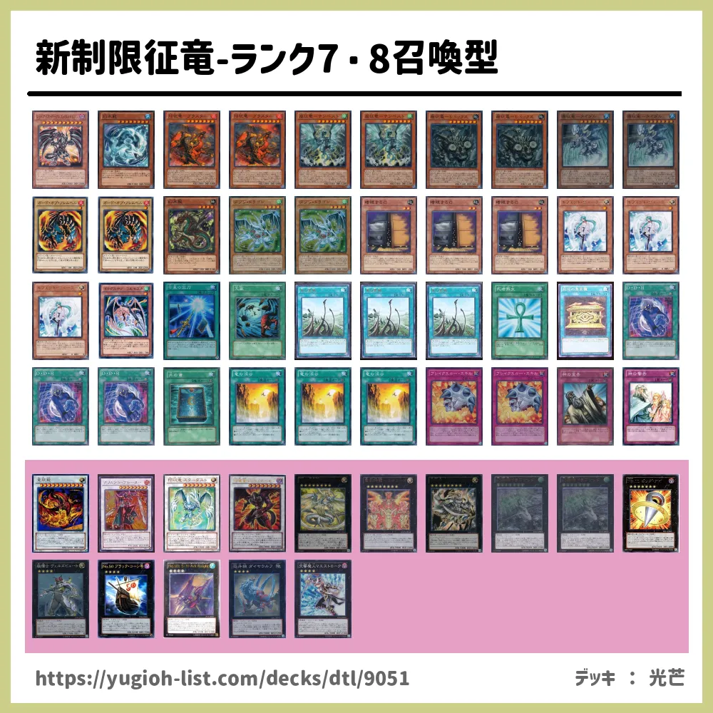 新制限征竜 ランク7 8召喚型デッキレシピ征竜 せいりゅう ファン テーマ 遊戯王カードリスト 評価 オリカ