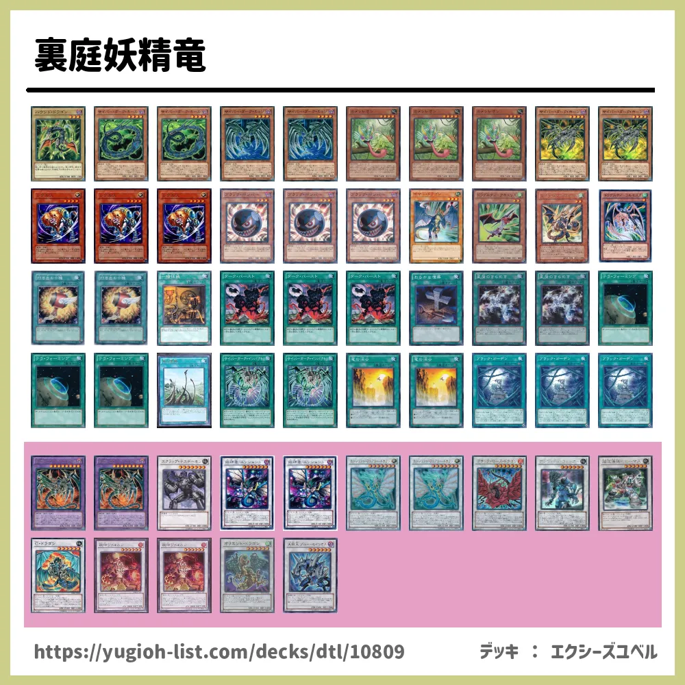 裏庭妖精竜遊戯王デッキレシピ ファン テーマ 遊戯王カードリスト 評価 オリカ