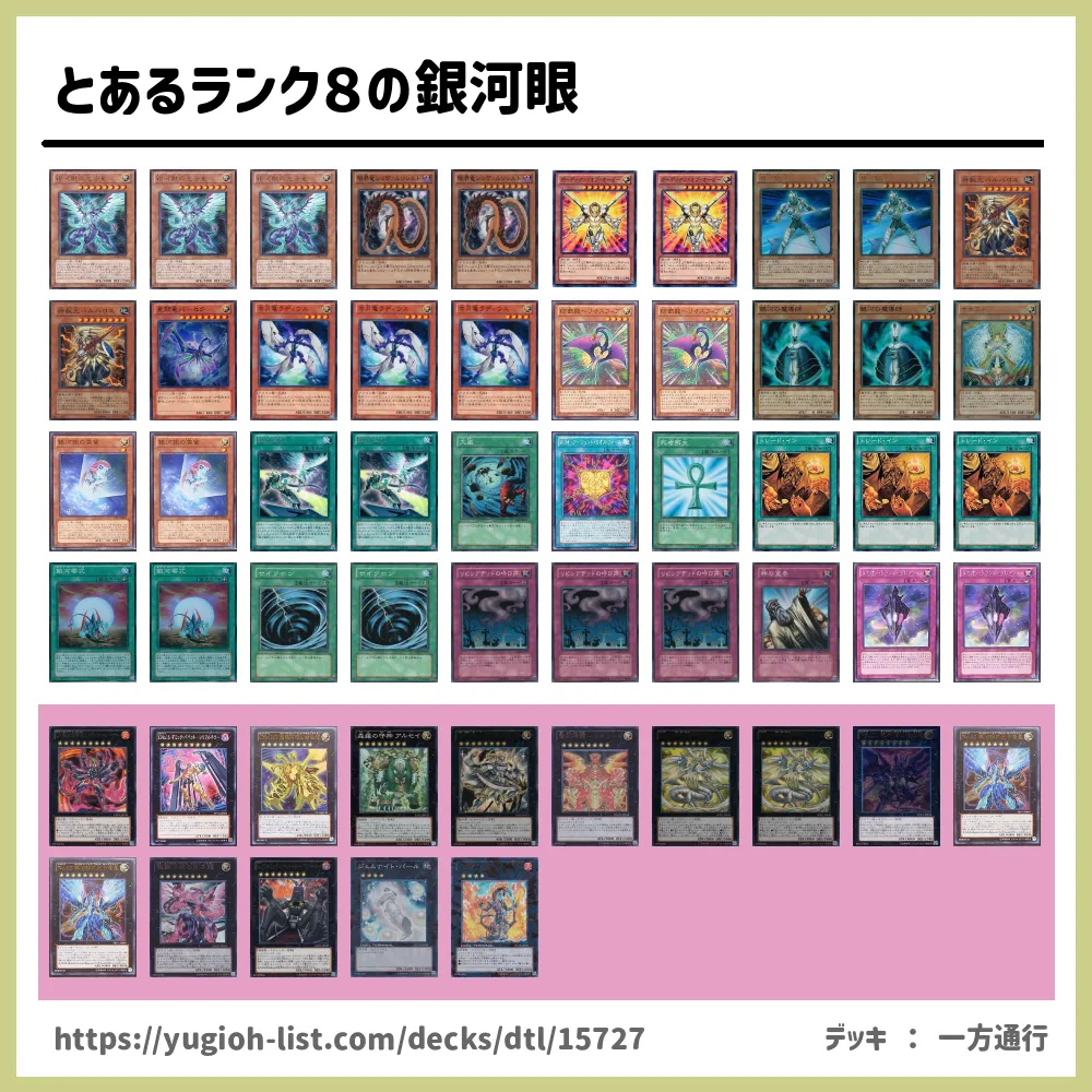 とあるランク８の銀河眼遊戯王デッキレシピドラゴン族 ファン テーマ 遊戯王カードリスト 評価 オリカ