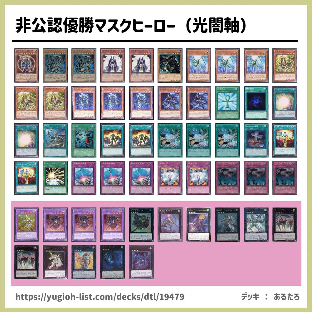 非公認優勝マスクヒーロー 光闇軸 遊戯王デッキレシピe Hero ｴﾚﾒﾝﾀﾙﾋｰﾛｰ ビートダウン 遊戯王カードリスト 評価 オリカ