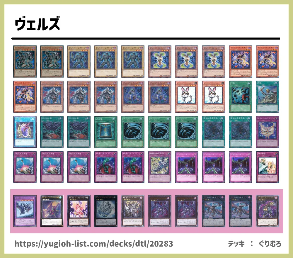 ヴェルズ遊戯王デッキレシピヴェルズ ビートダウン 遊戯王カードリスト 評価 オリカ