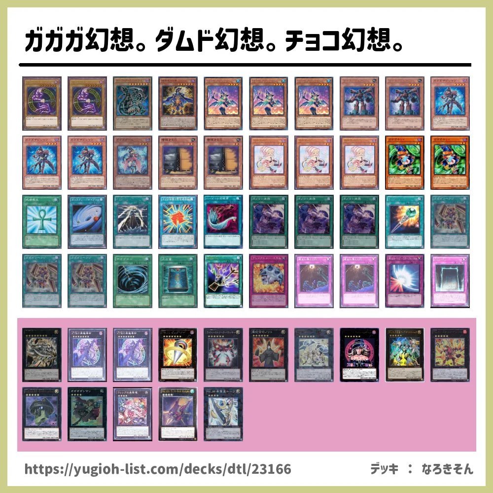 ガガガ幻想 ダムド幻想 チョコ幻想 遊戯王デッキレシピガガガ ファン テーマ 遊戯王カードリスト 評価 オリカ