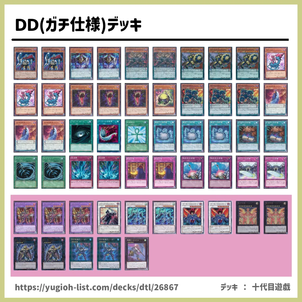 ｄｄ ガチ仕様 デッキ遊戯王デッキレシピdd ディーディー ビートダウン 遊戯王カードリスト 評価 オリカ