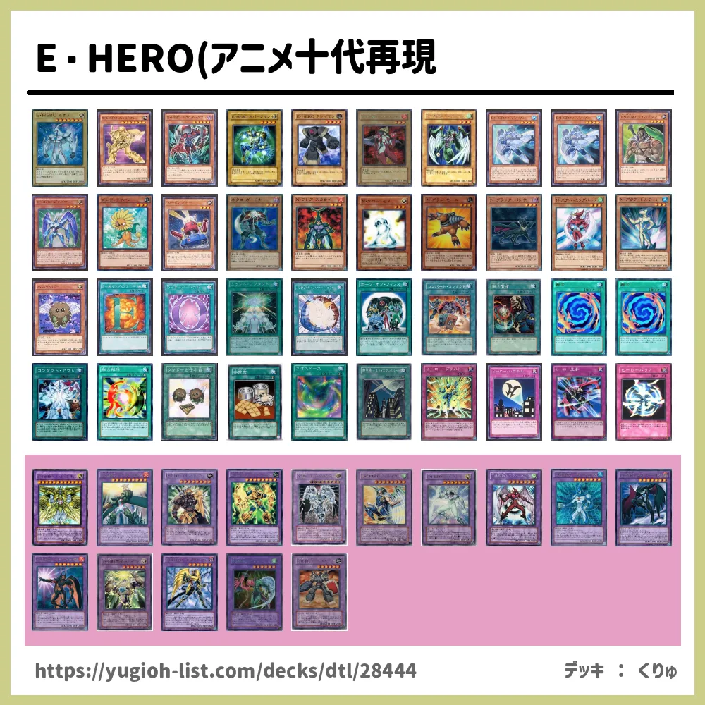 E Hero アニメ十代再現遊戯王デッキレシピe Hero ｴﾚﾒﾝﾀﾙﾋｰﾛｰ ファン テーマ 遊戯王カードリスト 評価 オリカ