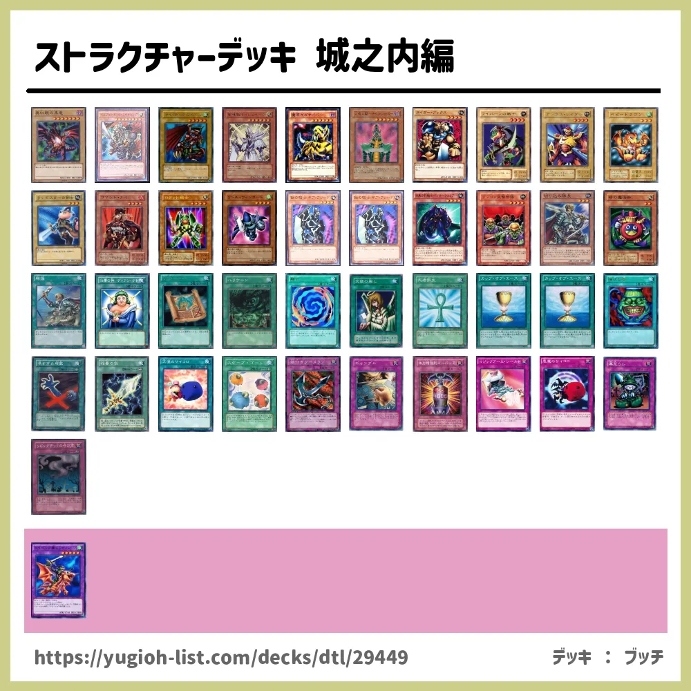 ストラクチャーデッキ 城之内編遊戯王デッキレシピ ビートダウン 遊戯王カードリスト 評価 オリカ