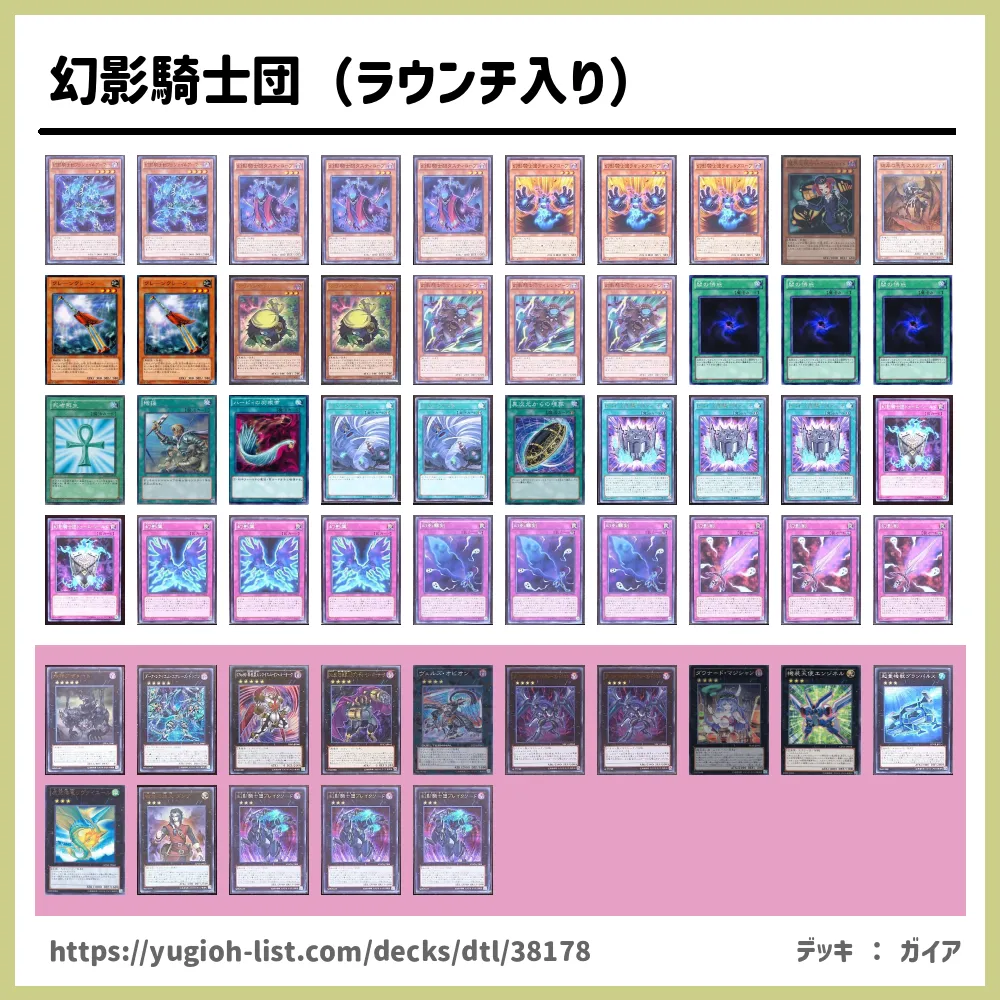 幻影騎士団 ラウンチ入り デッキレシピ幻影騎士団 ﾌｧﾝﾄﾑﾅｲﾂ ファン テーマ 遊戯王カードリスト 評価 オリカ