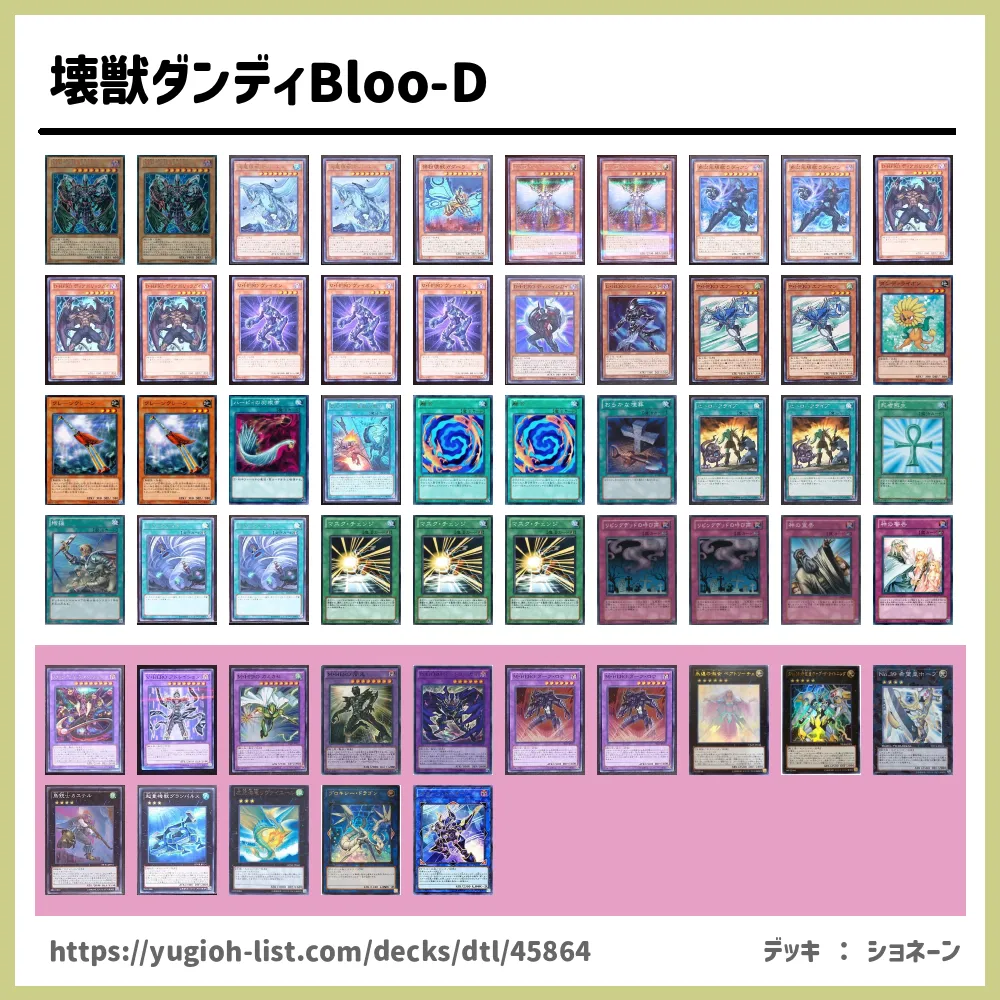 壊獣ダンディbloo Dデッキレシピd Hero ﾃﾞｨｰﾋｰﾛｰ ビートダウン 遊戯王カードリスト 評価 オリカ