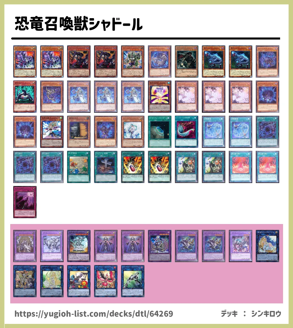 NO.1245 遊戯王構築済み 恐竜 召喚獣 シャドールデッキ！！ www.ch4x4.com