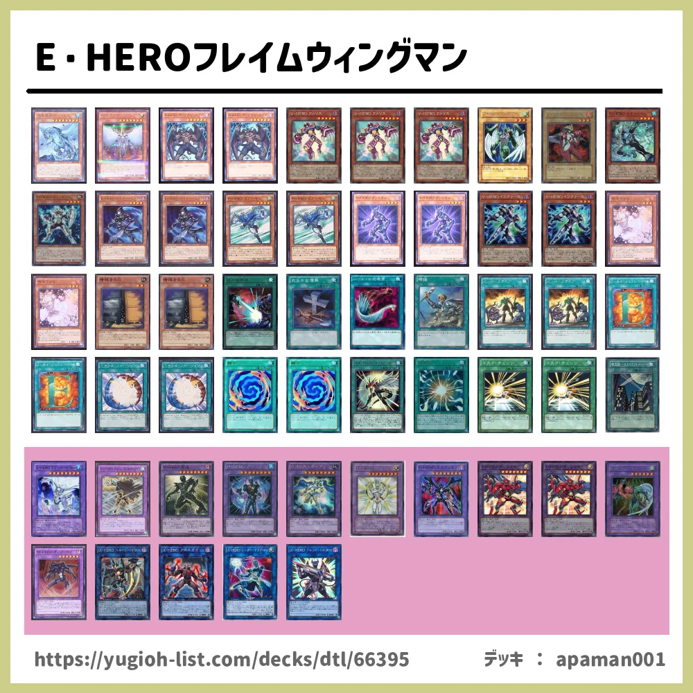 E Heroフレイムウィングマン遊戯王デッキレシピe Hero ｴﾚﾒﾝﾀﾙﾋｰﾛｰ ビートダウン 遊戯王カードリスト 評価 オリカ