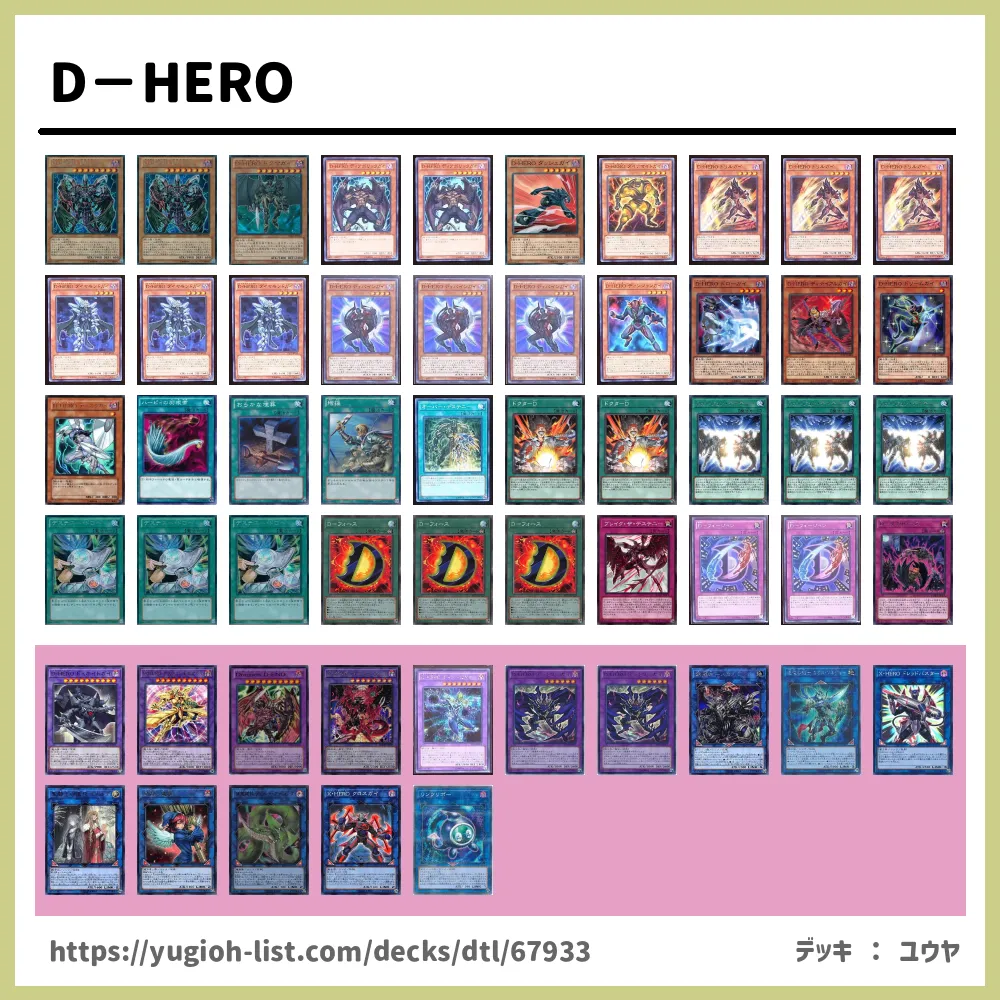 D Hero遊戯王デッキレシピd Hero ﾃﾞｨｰﾋｰﾛｰ ファン テーマ 遊戯王カードリスト 評価 オリカ