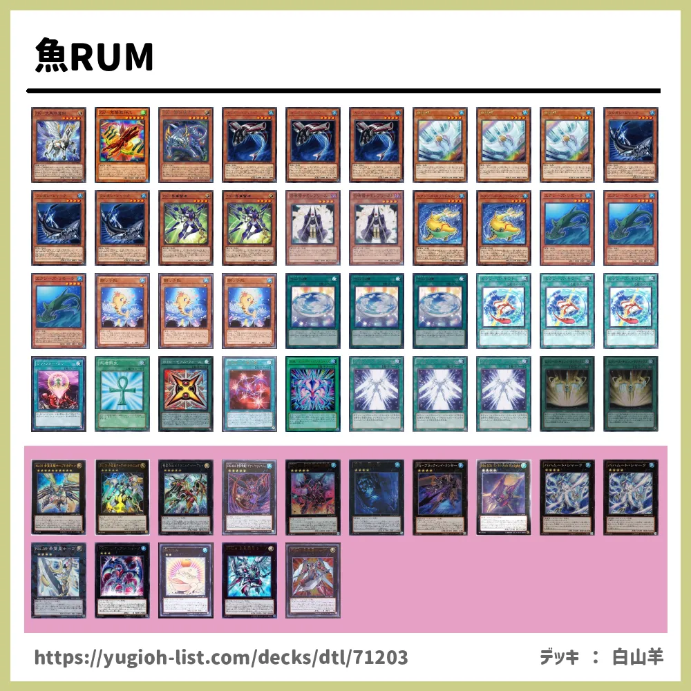 魚rum遊戯王デッキレシピ ビートダウン 遊戯王カードリスト 評価 オリカ