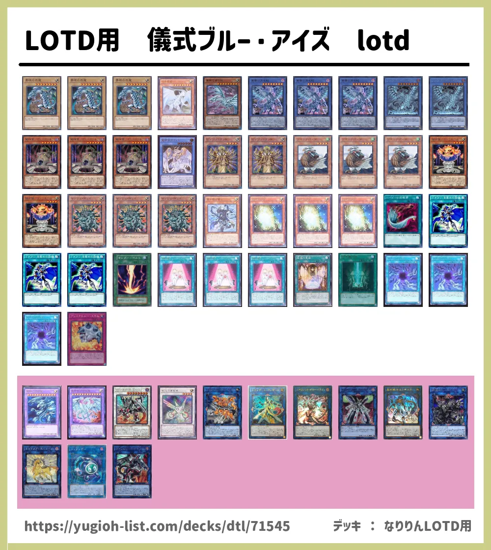 遊戯王 lotd デッキ