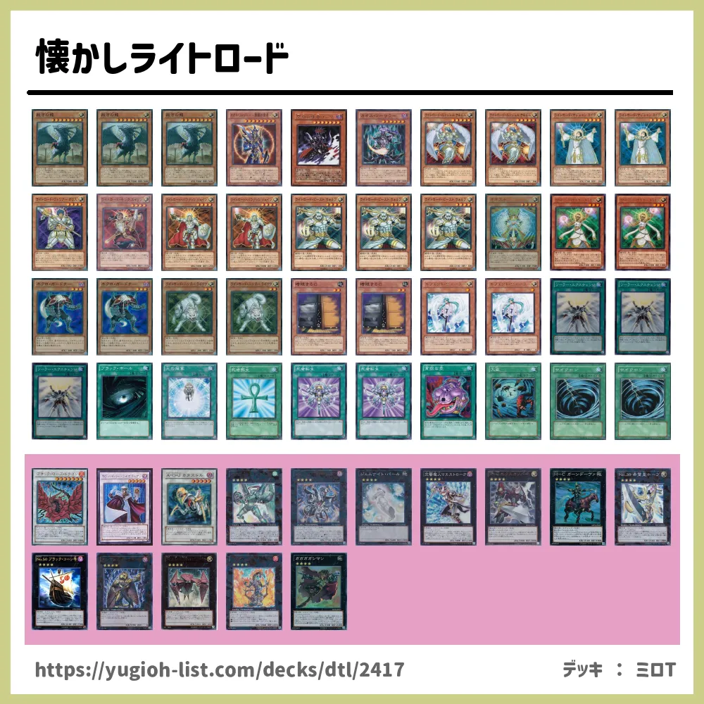 8717 遊戯王 ライトロードデッキ 大量デッキパーツ 【新品本物