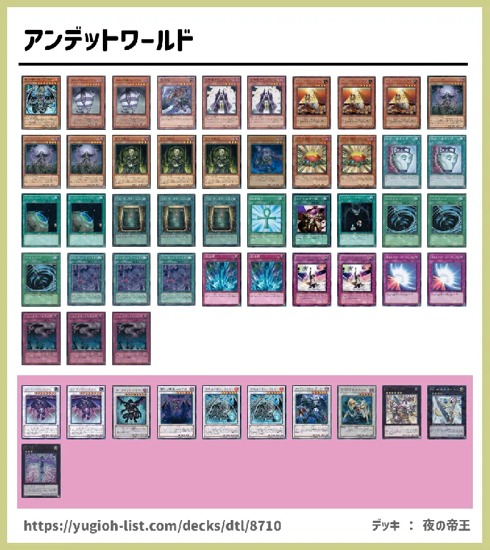 アンデット族【ビートダウン】デッキレシピ画像