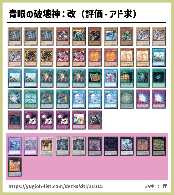 【ビートダウン】デッキレシピ画像