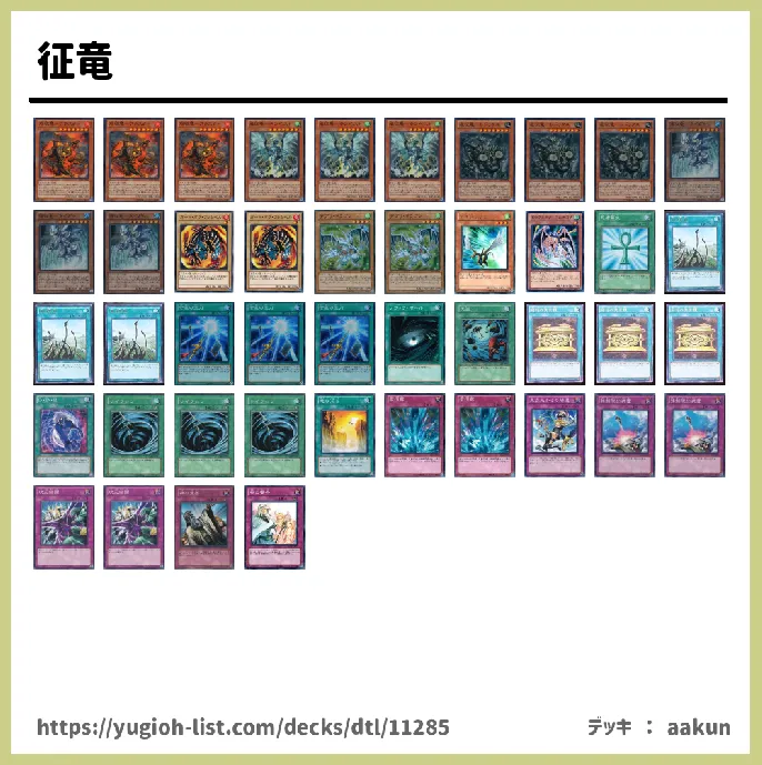 ドラゴン族【ビートダウン】デッキレシピ画像