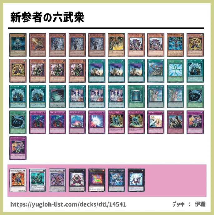 六武衆（ろくぶしゅう）【ビートダウン】デッキレシピ画像