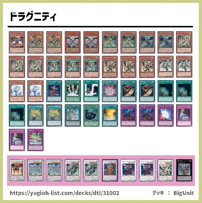 ドラグニティ【ビートダウン】デッキレシピ画像
