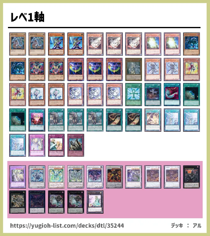 【ビートダウン】デッキレシピ画像