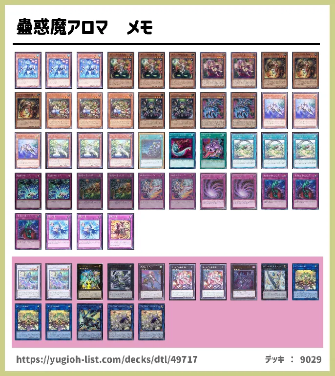 ホール・落とし穴・蟲惑魔（こわくま）【メタ・コントロール】デッキレシピ画像