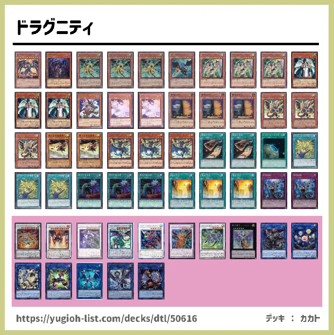 ドラグニティ【ビートダウン】デッキレシピ画像