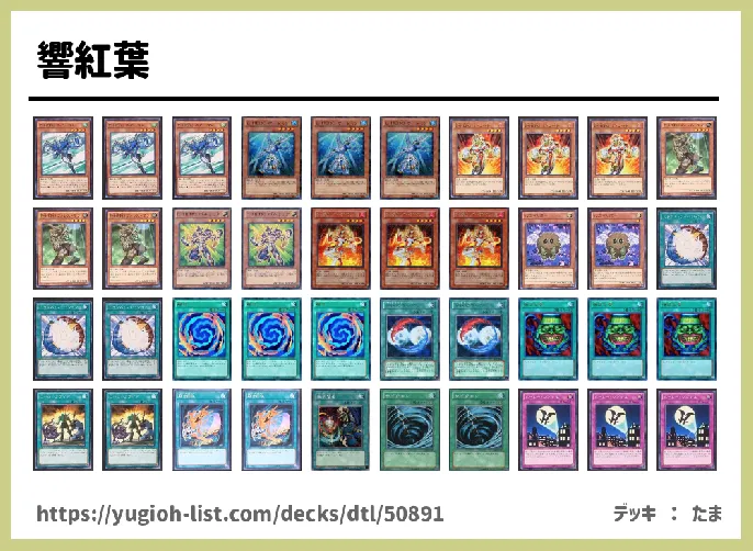 【ビートダウン】デッキレシピ画像