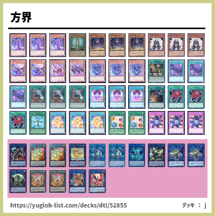 方界(ほうかい)【ビートダウン】デッキレシピ画像