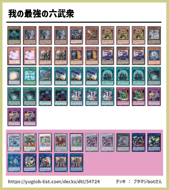 六武衆（ろくぶしゅう）【ビートダウン】デッキレシピ画像