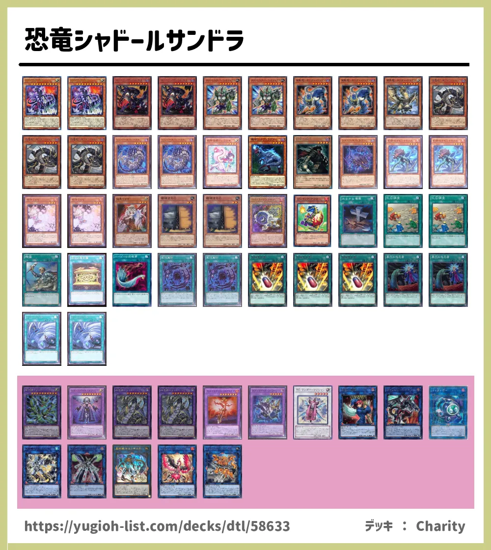 NO.1245 遊戯王構築済み 恐竜 召喚獣 シャドールデッキ！！