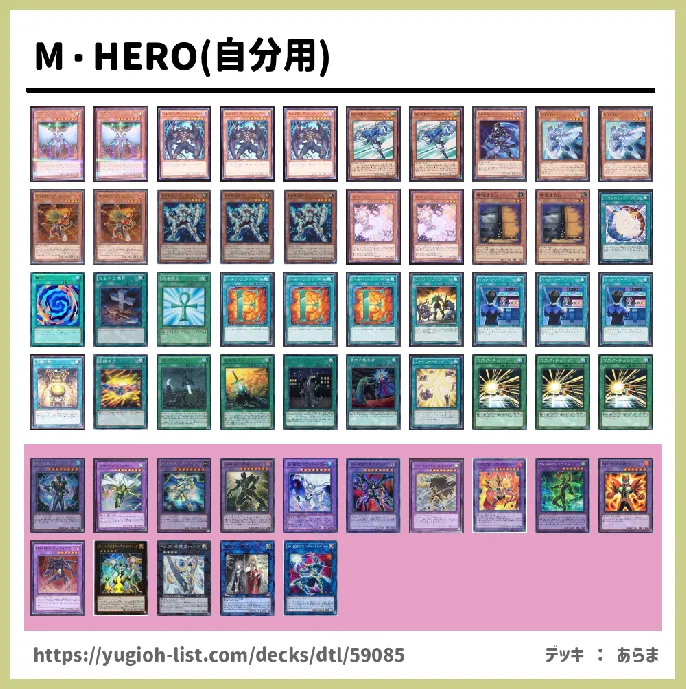 ＨＥＲＯ（ヒーロー）【ファン・テーマ】デッキレシピ画像