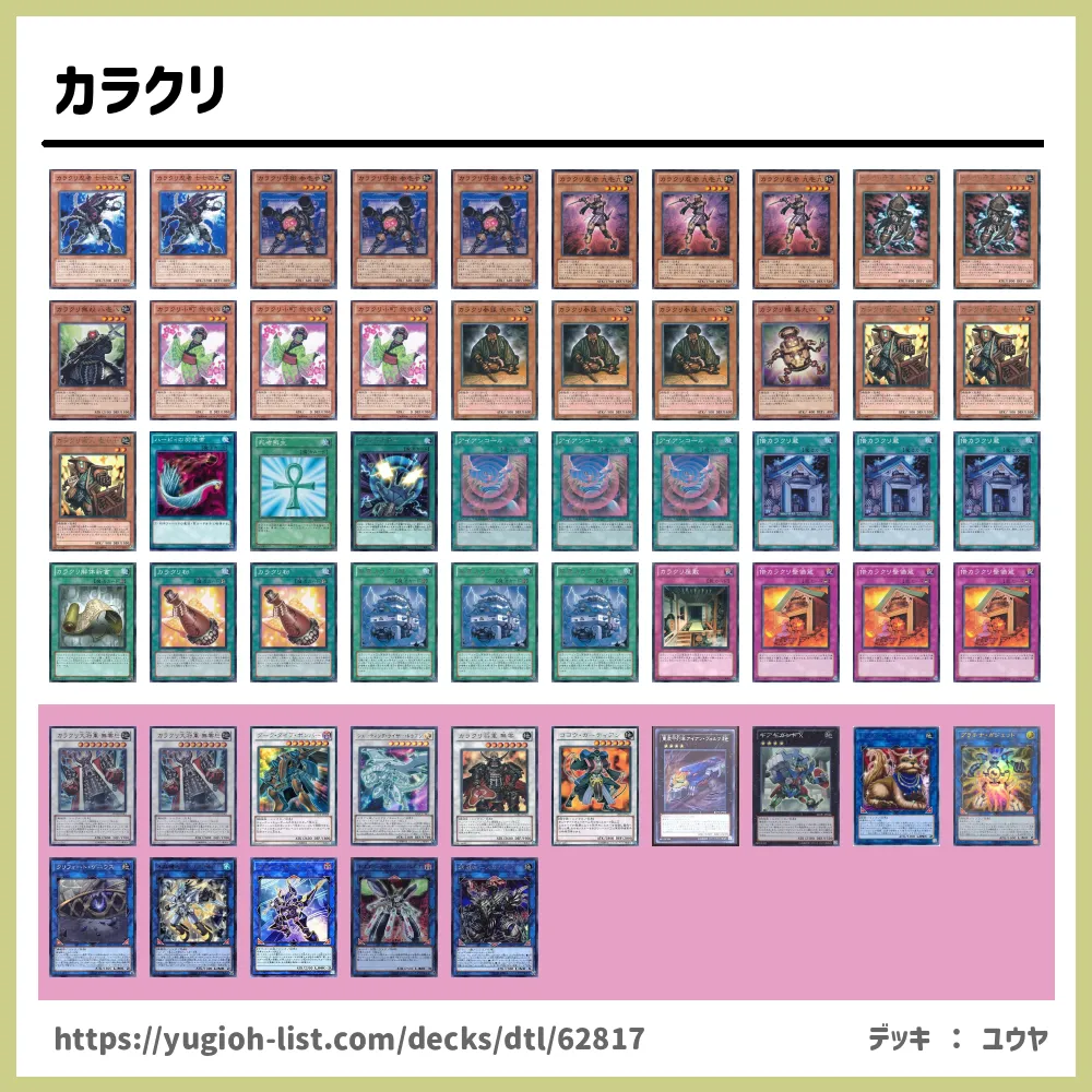 カラクリ遊戯王デッキレシピカラクリ【ファン・テーマ】 | 遊戯王