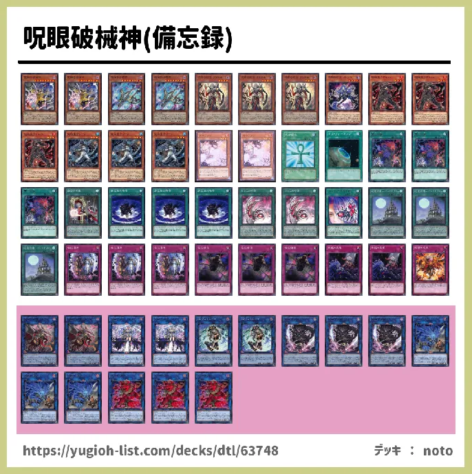 悪魔族【ファン・テーマ】デッキレシピ画像