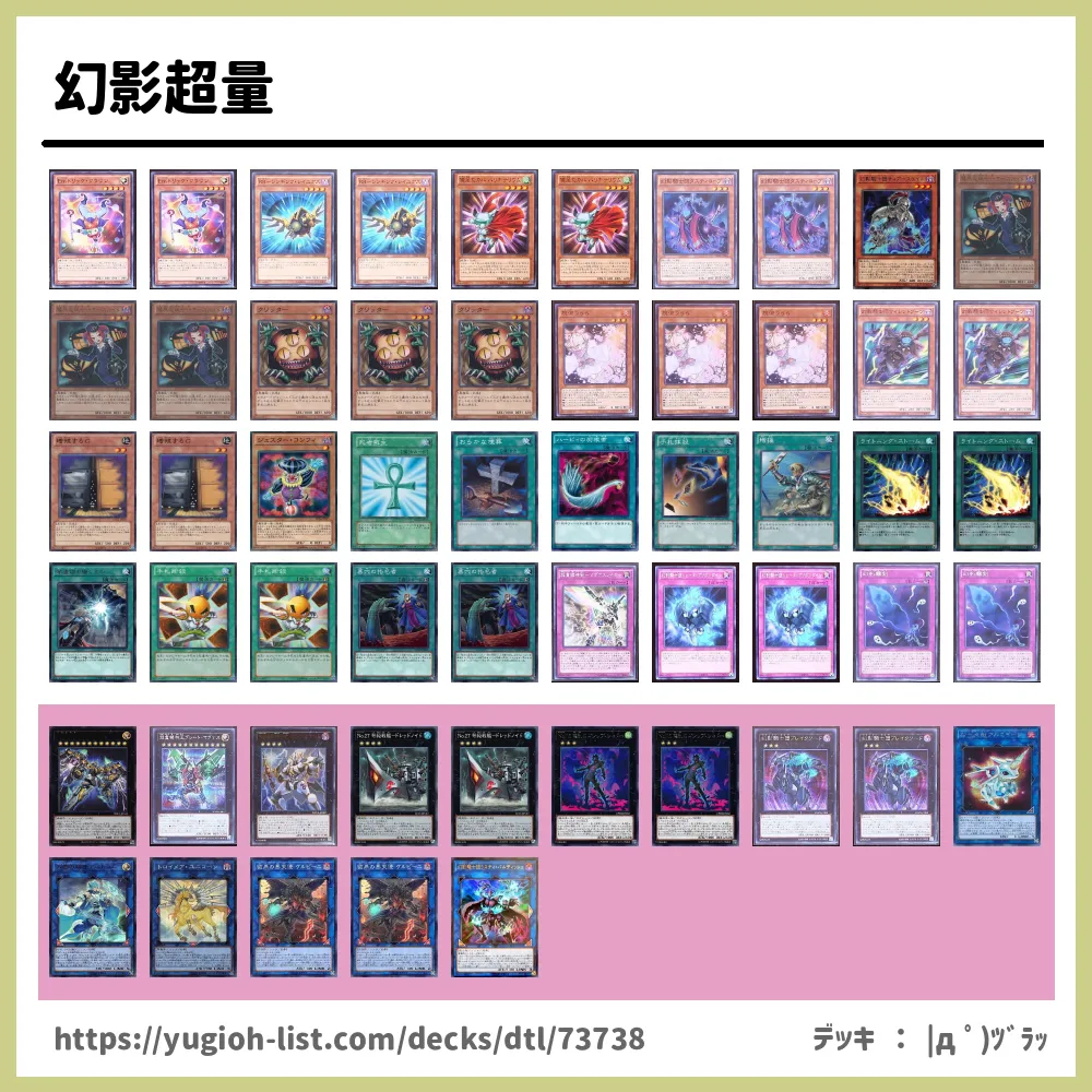 幻影超量遊戯王デッキレシピ幻影騎士団（ファントムナイツ