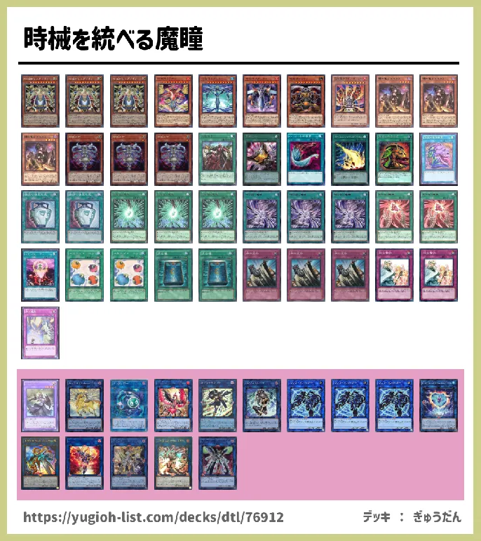 時械神（じかいしん）【ビートダウン】デッキレシピ画像