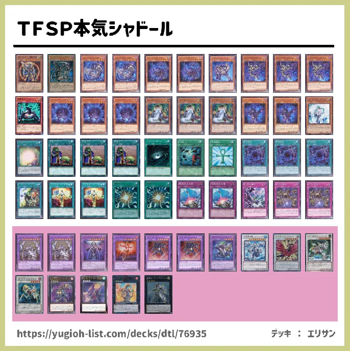 シャドール【ビートダウン】デッキレシピ画像