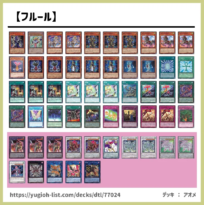 ★シンクロモンスター★【ファン・テーマ】デッキレシピ画像