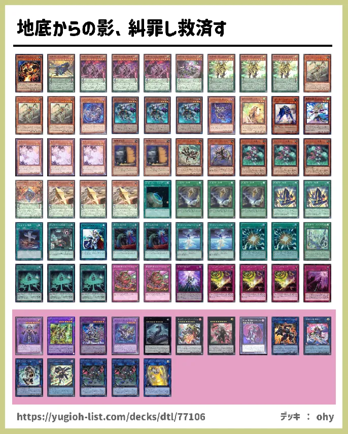 糾罪巧(エニアクラフト)【ファン・テーマ】デッキレシピ画像