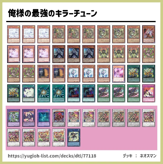 キラーチューン【ビートダウン】デッキレシピ画像