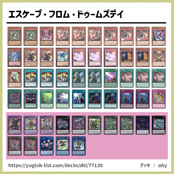 ドゥームズ【ファン・テーマ】デッキレシピ画像