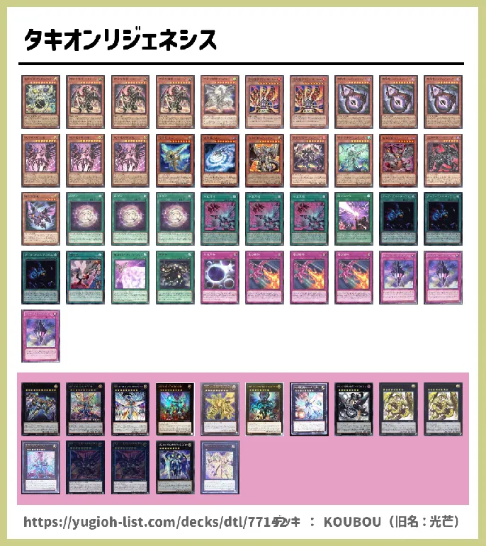 リジェネシス【ビートダウン】デッキレシピ画像