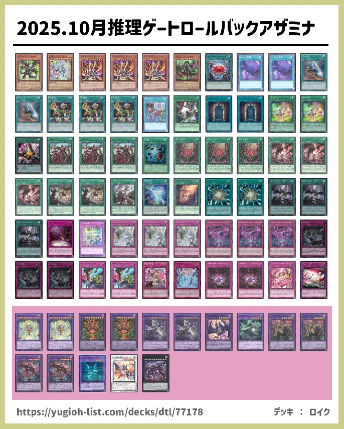 アザミナ【ビートダウン】デッキレシピ画像