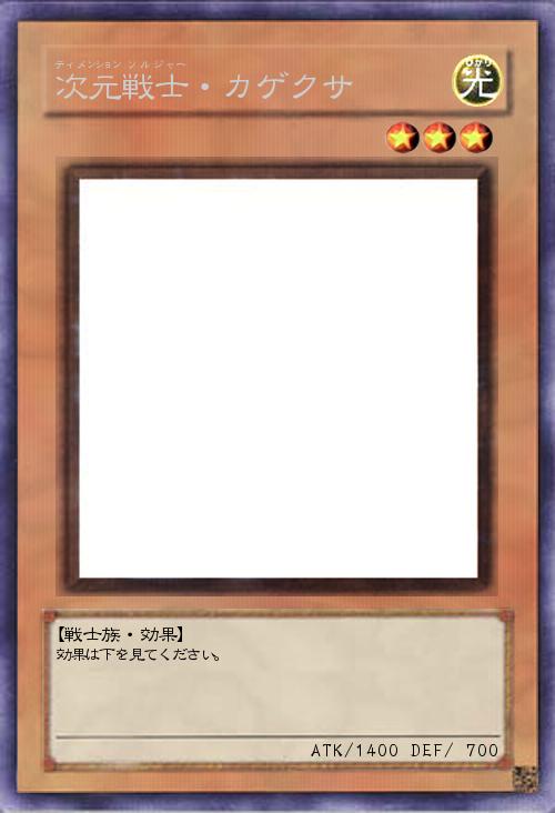 次元戦士(ディメンションソルジャー)・カゲクサ