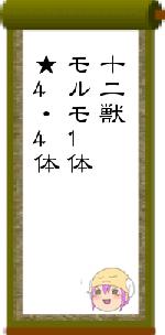 十二獣モルモ1体★4・4体
