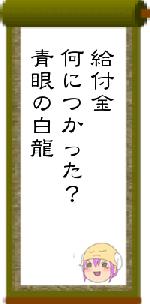 給付金何につかった？青眼の白龍