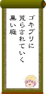 ゴキブリに荒らされていく黒い庭