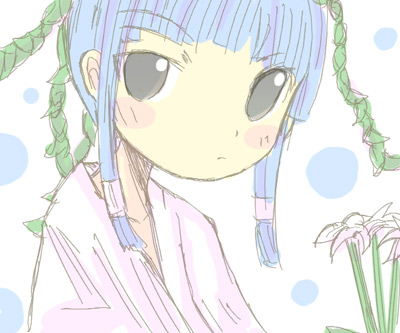 水面のアレサ イラスト3